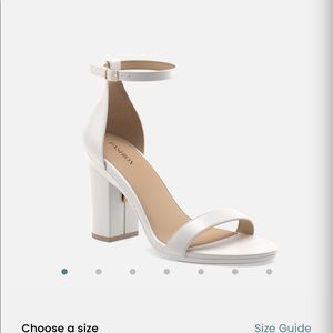 Wedding shoes White Leather 4 in 1 heels